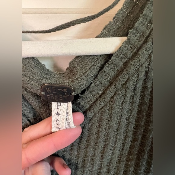 Free People flowy waffle top - Picture 12 of 13